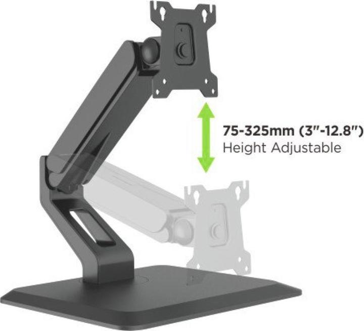 Actual product image Techly Desk Mount for 1 Touchscreen 17-32inch 43-81cm black (Table, 32")