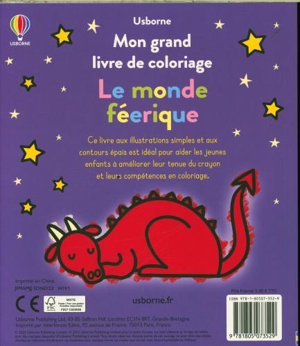 Actual product image Mon grand livre de coloriage : le monde féérique (French, Nolan Kate, 2023)
