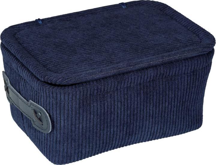 Actual product image Wenko Bathroom basket Anela dark blue