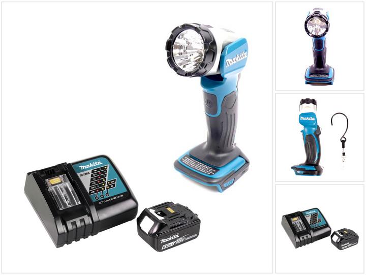 Produktbild Makita BML 802 RG1 Akku Lampe für 14,4 und 18V Akkus + 1x Akku 6,0 Ah + Ladegerät