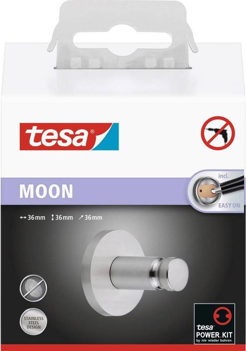 Immagine prodotto tesa Gancio per asciugamani MOON con soluzione adesiva senza forare