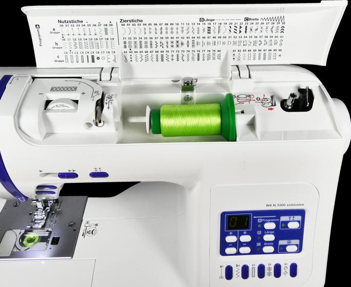 Actual product image W6 Sewing machine N 3300 Exclusive, sewing, patching, quilting