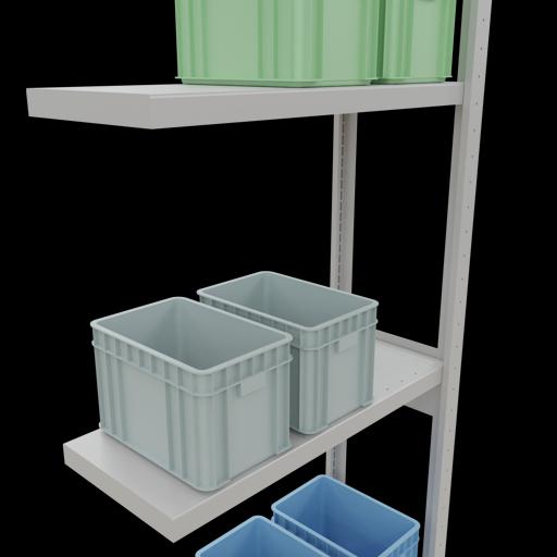 Produktbild Schulte Lagertechnik Stecksystem Anbauregal MULTIplus250 mit Längenriegel