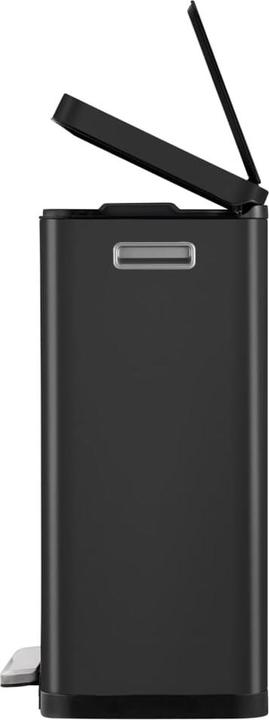 Produktbild EKO Treteimer X-Cube Tretmülleimer rechteckig 30 L schwarz mit extra breitem Pedal, gedämpftem Deck (30 l)