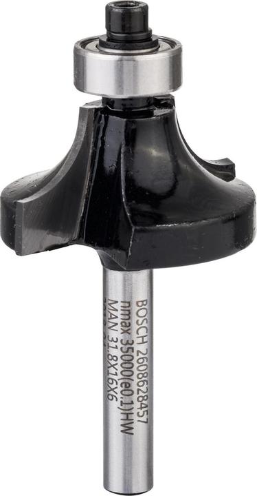 Actual product image Bosch Professional Zubehör Rounding cutter, 6 mm, R1 9.5 mm, D 31.8 mm, L 16.2 mm, G 57 mm