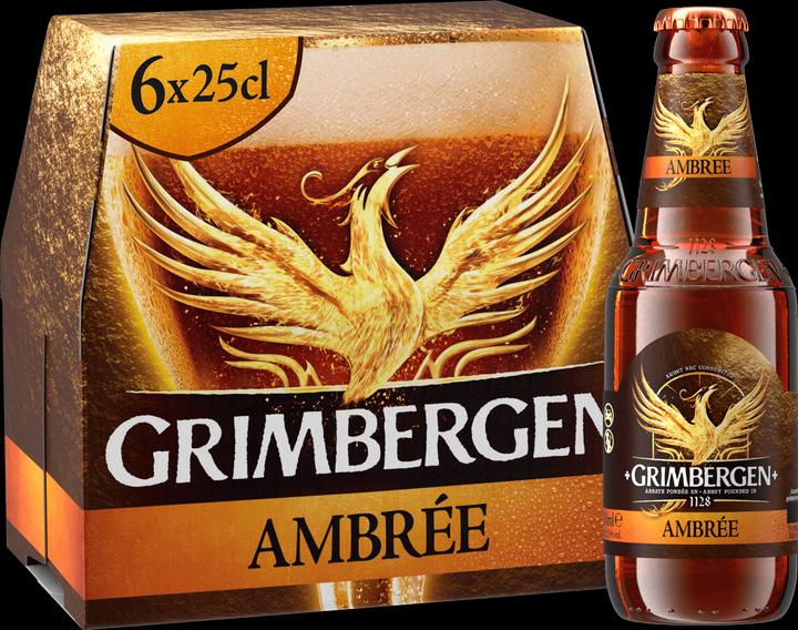 Actual product image Grimbergen Ambrée (6 x 25 cl)