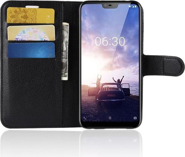 Produktbild MU Classic Litchi Leder Bookcover Series (Nokia 6.1 Plus)