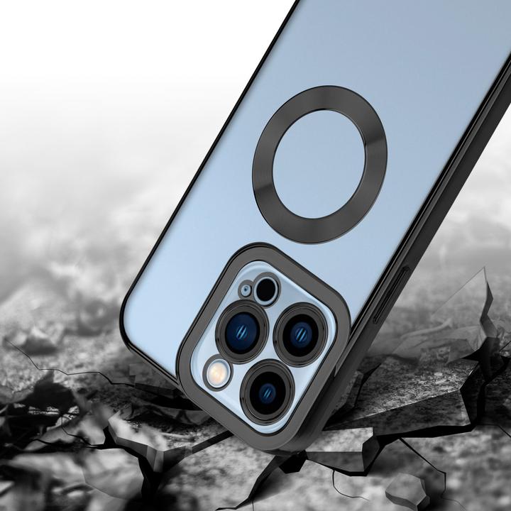 Actual product image Cadorabo TPU Chrome Case with Camera Protector for Apple iPhone 13 PRO MAX (Apple iPhone 13 Pro Max)