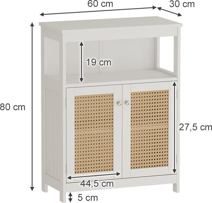 Actual product image Vicco Rosario (60 x 80 x 30 cm)
