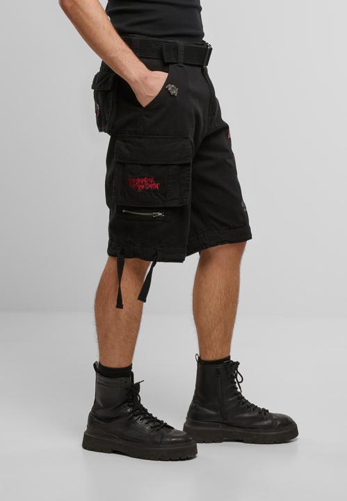 Image du produit Brandit Iron Maiden Savage Shorts The Number of The Beast black edition - 190545 (M, L)