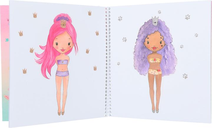 Image du produit Magni Depesche 12462 Princesse Mimi Dress me up - livre d'autocollants de 24 pages pour créer des