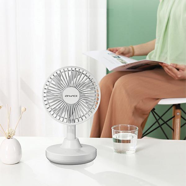 Productafbeelding Awei Mini Wiatrak biurkowy F29 czarny/zwart