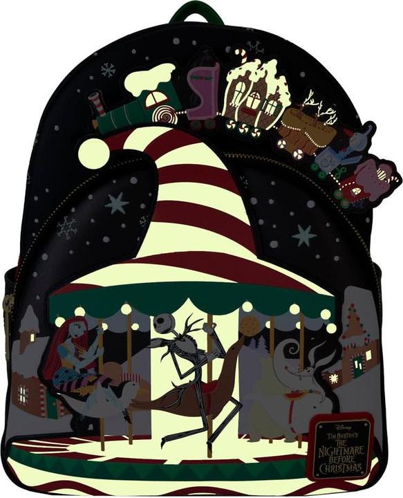 Image du produit Loungefly Nightmare before Christmas by Mini-sac à dos Journey to Christmas Town