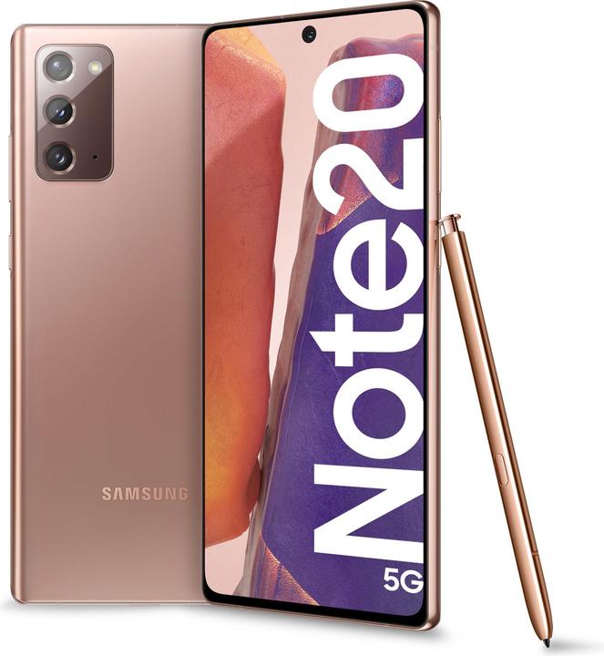 Produktbild Samsung Galaxy Note 20 5G EU (256 GB, Mystic Bronze, 6.70", Dual SIM, 12 Mpx, 5G)