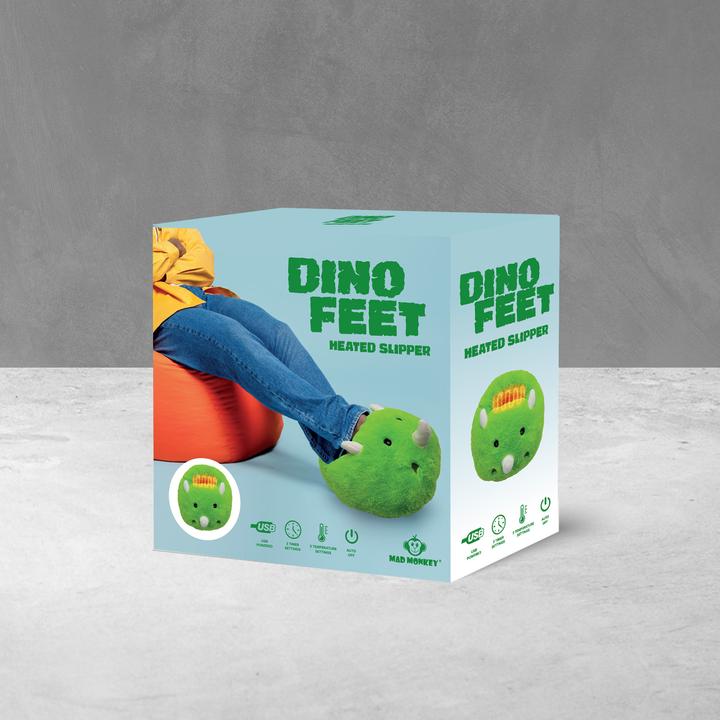 Actual product image Mad Monkey Electric foot warmer in Dino design