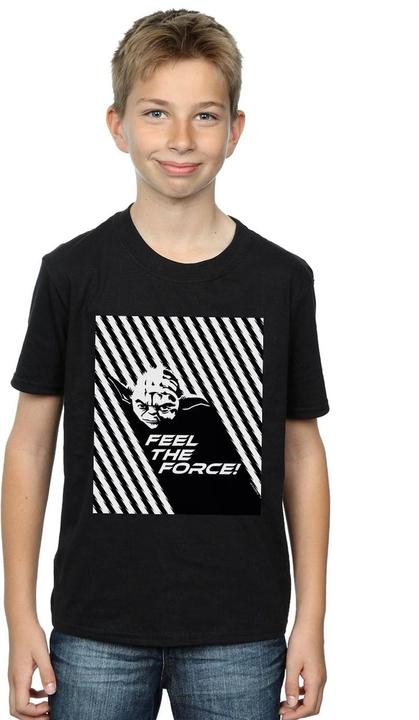 Actual product image Star Wars Boys Yoda Feel The Force T-Shirt (116)