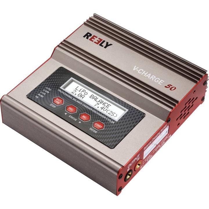 Produktbild Reely V-Charge 50 Modellbau-Multifunktionsladegerät 12 V, 230 V 7 A LiIon, LiFeP