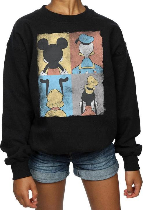 Actual product image Disney Girls Mickey Mouse Four Backs Sweatshirt (116)