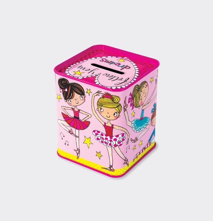 Actual product image Rachel Ellen Money box Ballerina, Pink (8 x 8 x 9 cm)