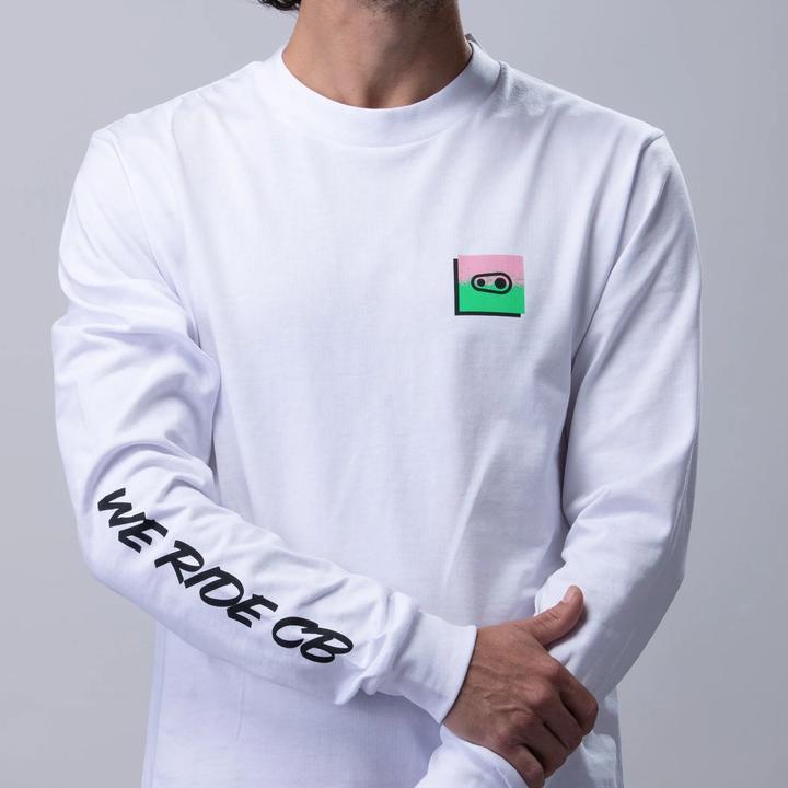 Produktbild Crankbrothers Champions Longsleeve Shirt Men, white/green/pink, M (M)