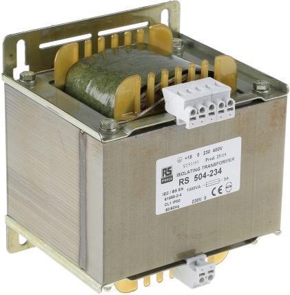 Actual product image Rs Pro Isolation transformer,1000VA 0-230V o/p