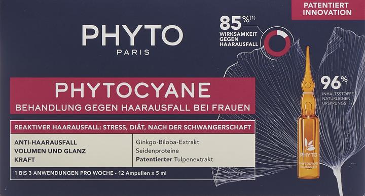 Produktbild Phyto Phytocyane Women Reac deutsch/italienisch 12 Fl 5 ml (5 ml)