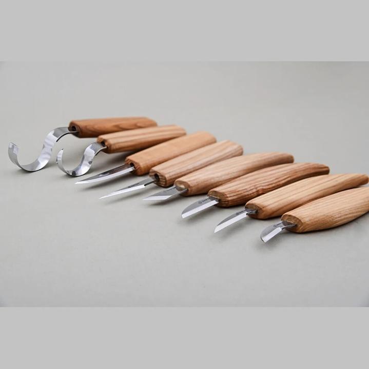 Actual product image Beaver Craft S08 basic set with 8 knives (15 mm)