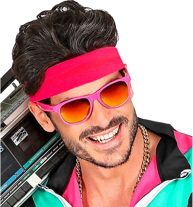 Image du produit Widmann Années 80 - bandeau rose fluo