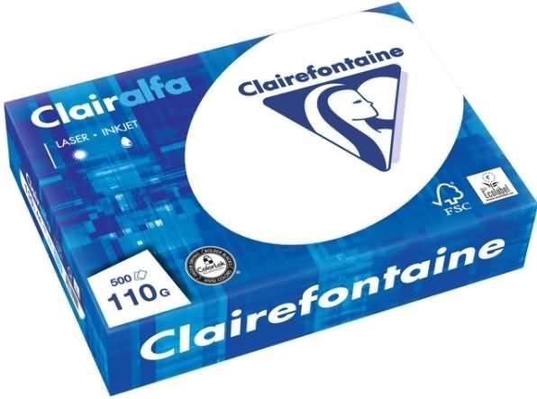 Immagine prodotto Clairefontaine Carta multifunzione, DIN A4, 110 g/mq, extra weiá (110 g/m², 500 x, A4)