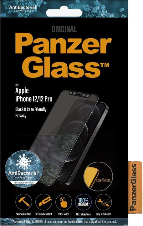 Produktbild PanzerGlass Case Friendly Privacy (1 Stück, Realme 12 Pro+, Apple iPhone 12)