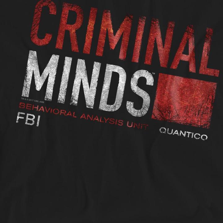 Actual product image Criminal Minds Unisex Adult Title Card T-Shirt (L)