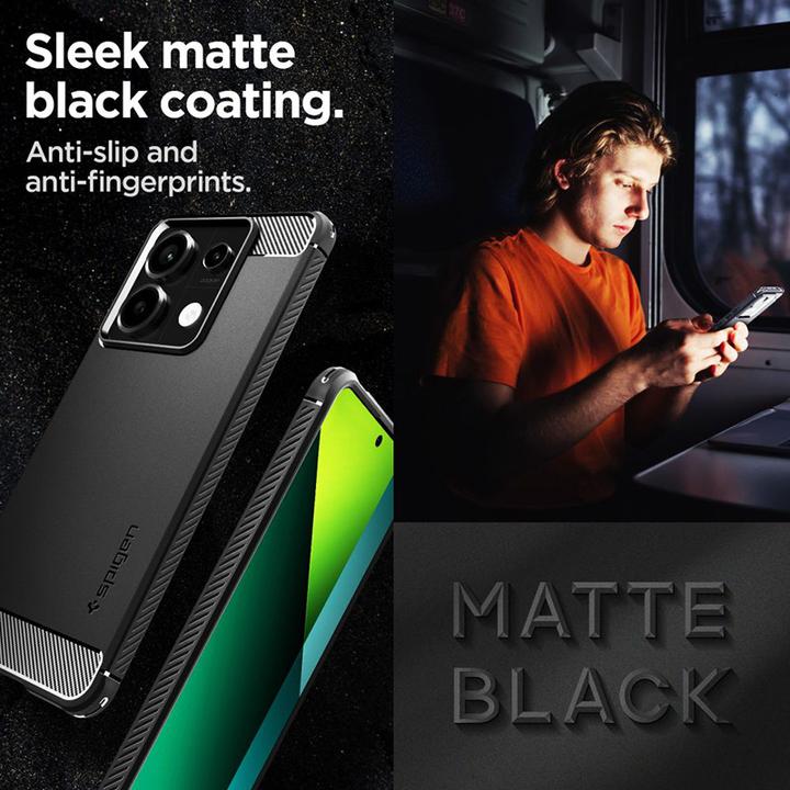 Immagine prodotto Spigen Armatura rugged Xiaomi Redmi Note 13 Pro 5G / Poco X6 5G nero opaco ACS07254 (Xiaomi Redmi Note 13 Pro 5G)