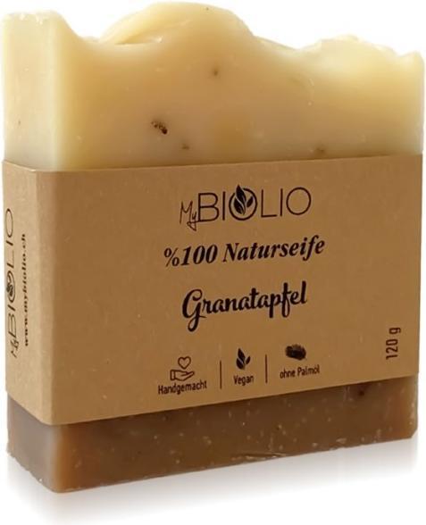 Produktbild MyBiolio Naturseife Granatapfel (Hartseife)