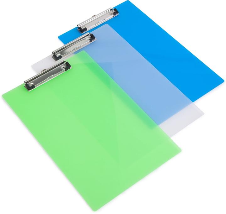 Produktbild Rapesco Klemmbrett, DIN A4, PP, transparent-farbig sortiert