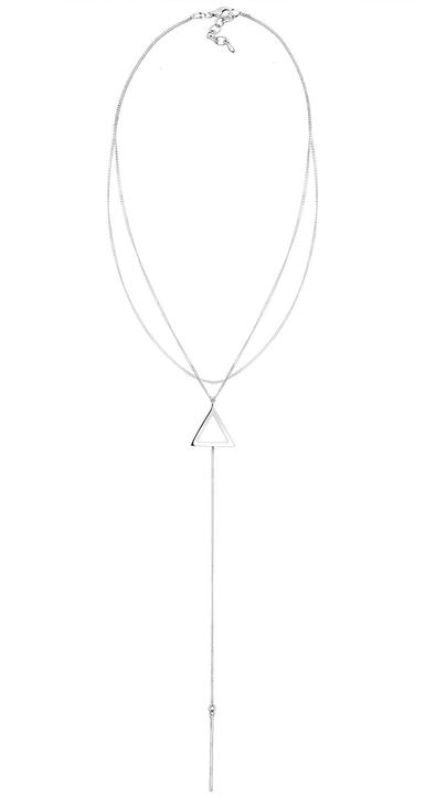 Image du produit Elli Choker, Triangle, Geo, Layer, Chaîne en Y (Argent sterling 925, 38 cm)
