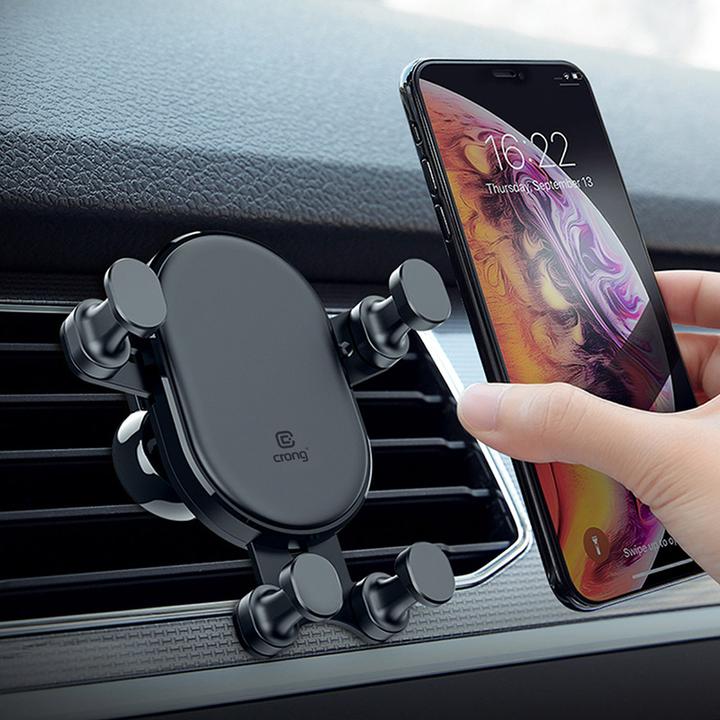 Actual product image Crong Gravity Auto-Lock CRG-CH5-BLK car mount