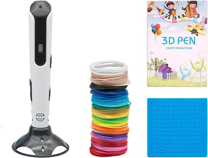 Immagine prodotto Monox Penna 3D Big Pack, set iniziale con filamenti, tappetino in silicone, libretto di modelli - bianco