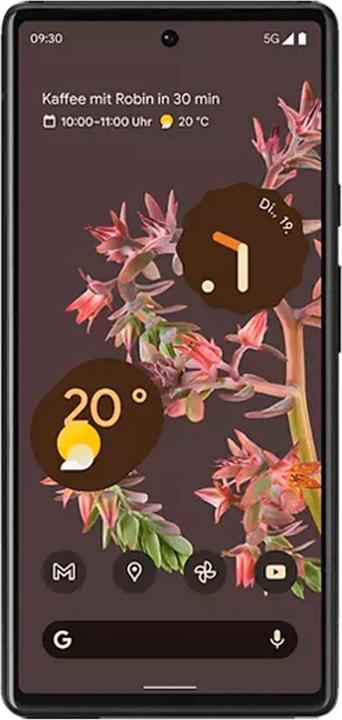 Produktbild Google Pixel 6 (128 GB, Stormy Black, 6.40", SIM + eSIM, 50 Mpx, 5G)