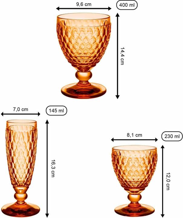 Actual product image Villeroy & Boch Water, wine and champagne glasses Boston Coloured (23 cl, 12 Glasses, White wine glasses)