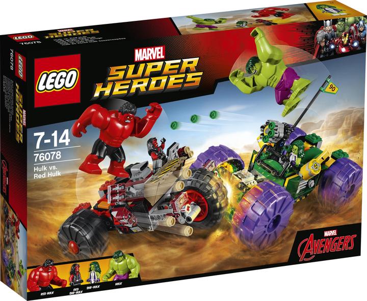 Image du produit LEGO Marvel Super Heroes Hulk contre Red Hulk (76078, LEGO Marvel)