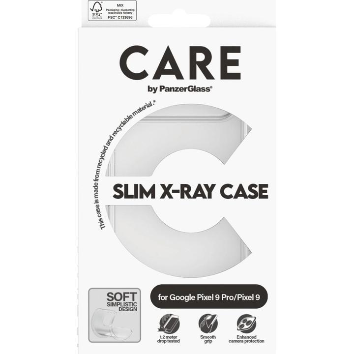 Actual product image PanzerGlass CARE by Fashionable Case Transparent X-Ray Soft Basic Google Pixel 9/ 9 Pro (1 Piece, Google Pixel 9 Pro, Google Pixel 9)