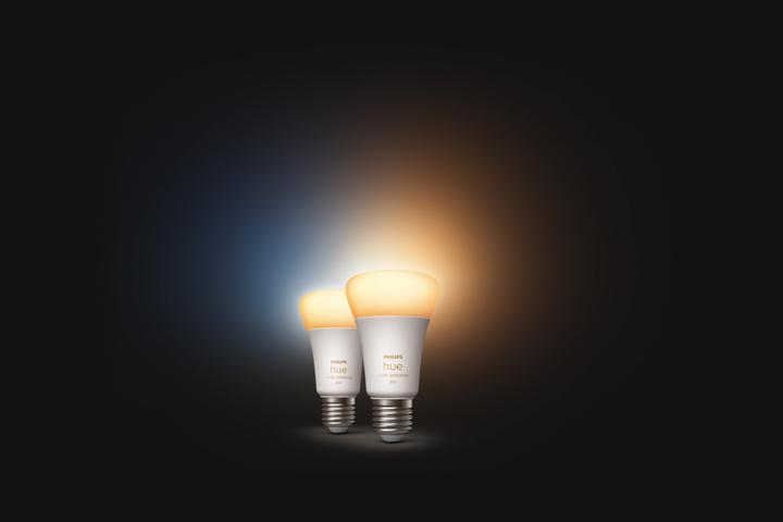 Actual product image Philips Hue White Ambiance BT (E27, 9 W, 806 lm, 2 x, F)