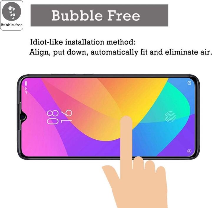 Produktbild Screenguard Xiaomi Mi 9 Lite Full Screen Panzerglas Schutzfolie 2.5D 9H (1 Stück, Xiaomi Mi 9 Lite)