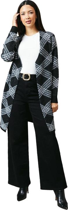 Immagine prodotto Principles Cardigan Linea Lunga A Quadri Da Bordo a Bordo Donna (M)