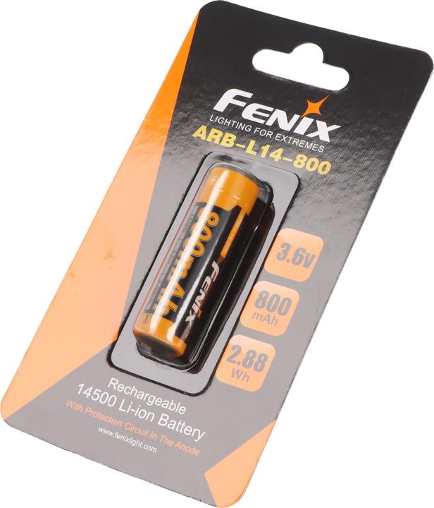Produktbild Fenix Akku 14500 Mignon AA 3,6 Volt mit Schutzelektronik ARB-L14-800