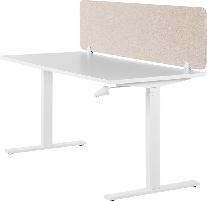 Produktbild Beliani Schreibtischtrennwand beige 160 x 40 cm WALLY