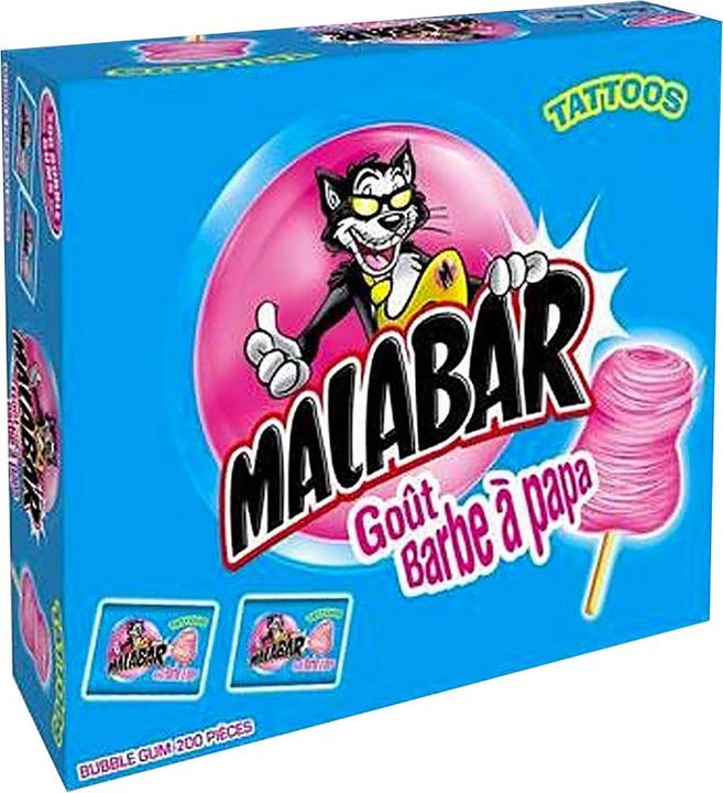 Actual product image Malabar Chewing gum cotton candy flavor (200 pcs., 1400 g)