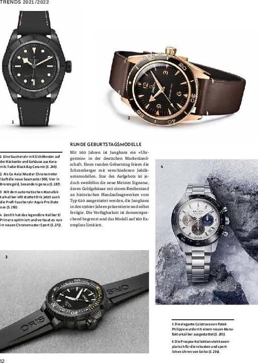 Actual product image Armbanduhren Katalog 2021/2022 (German, Peter Brown, 2021)