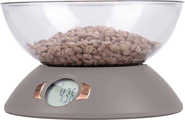 Produktbild BerlingerHaus Design Küchenwaage inkl. Schüssel, max. 5kg.taupe