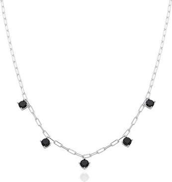Image du produit Agato - Silver necklace with black zircons AGT-N020BK